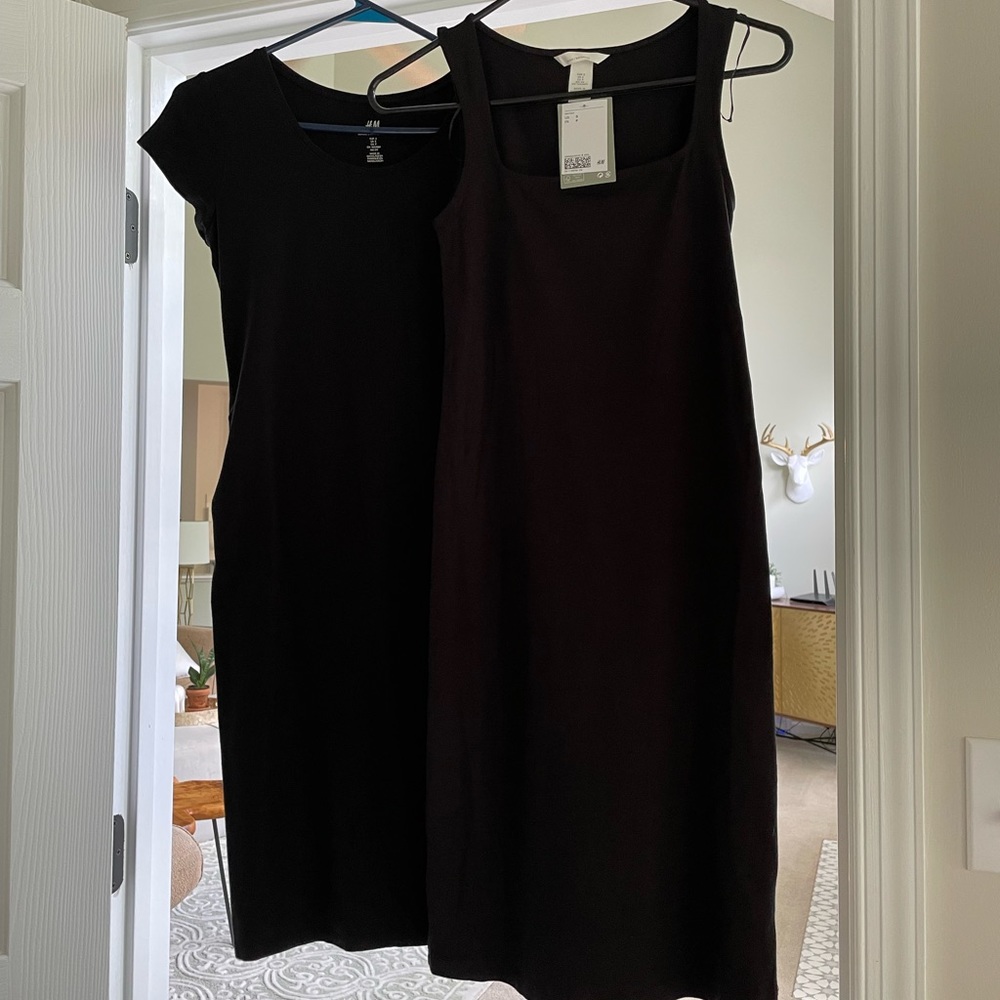 H&M Mama Fitted Cotton Dress Bundle - S